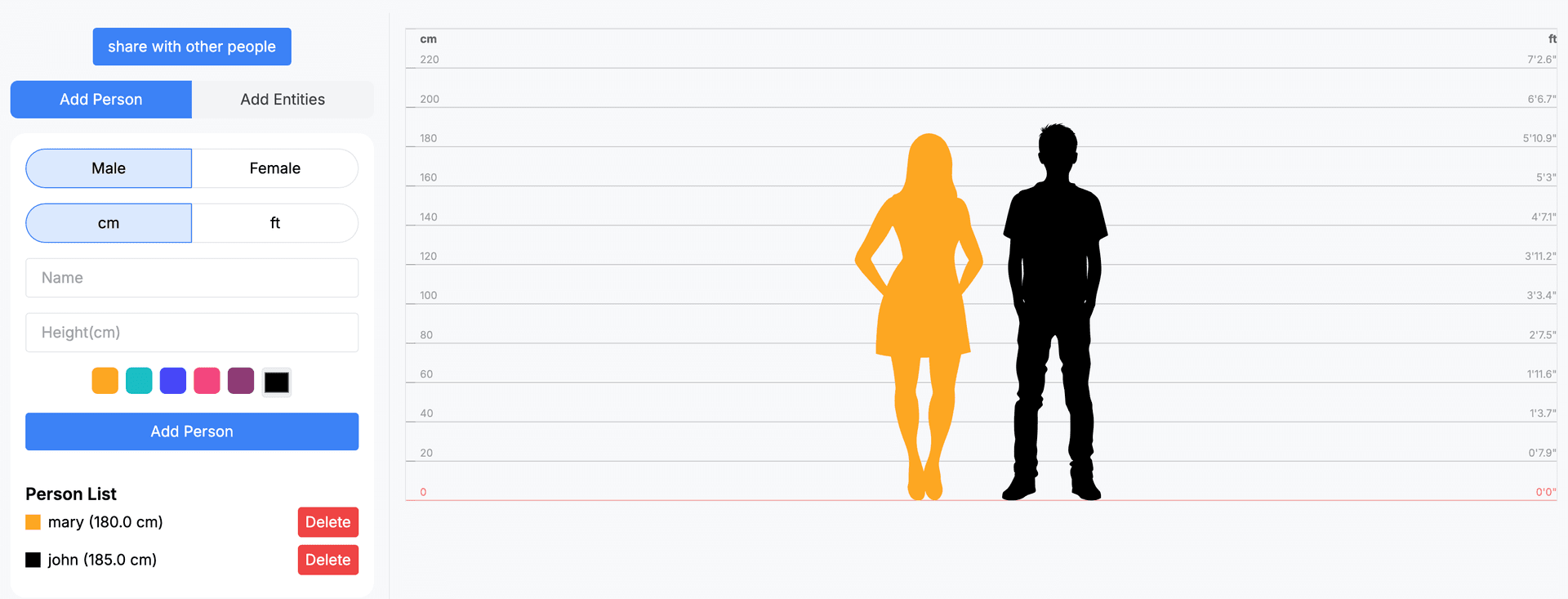 Height Comparison Tool